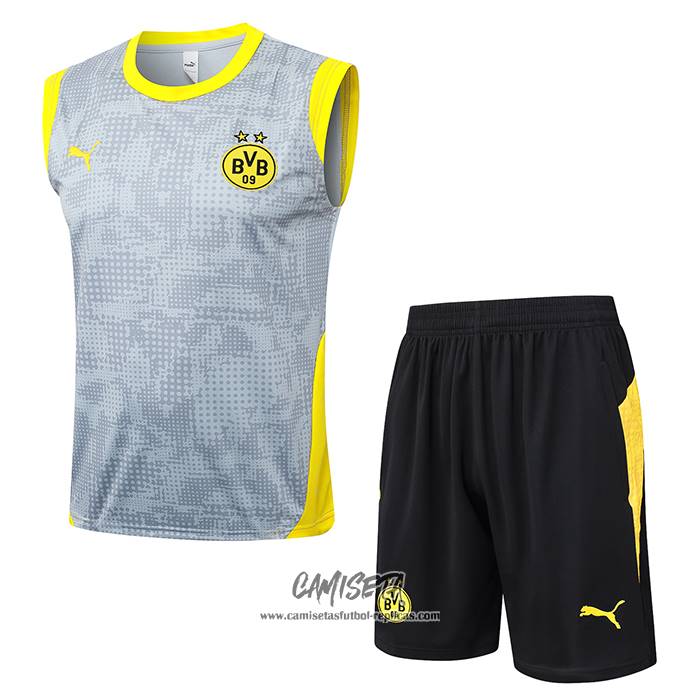 Chandal del Borussia Dortmund 2025-2026 Sin Mangas Gris